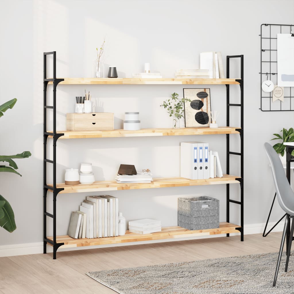 vidaXL Floating Shelf 160x20x4 cm Solid Acacia Wood Untreated