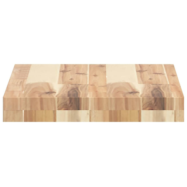vidaXL Floating Wall Shelf 40x30x4 cm Solid Acacia Wood Untreated