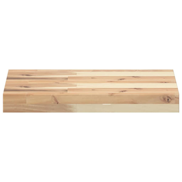 vidaXL Floating Shelf 60x30x4 cm Solid Acacia Wood Untreated