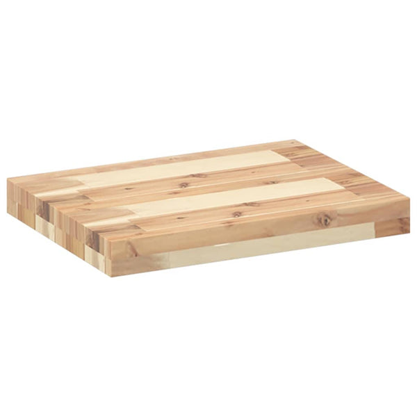 vidaXL Floating Shelf 60x30x4 cm Solid Acacia Wood Untreated