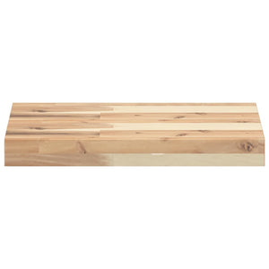 vidaXL Floating Shelves 2 pcs 60x30x4 cm Solid Acacia Wood Untreated