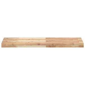 vidaXL Floating Wall Shelf 80x30x4 cm Solid Acacia Wood Untreated