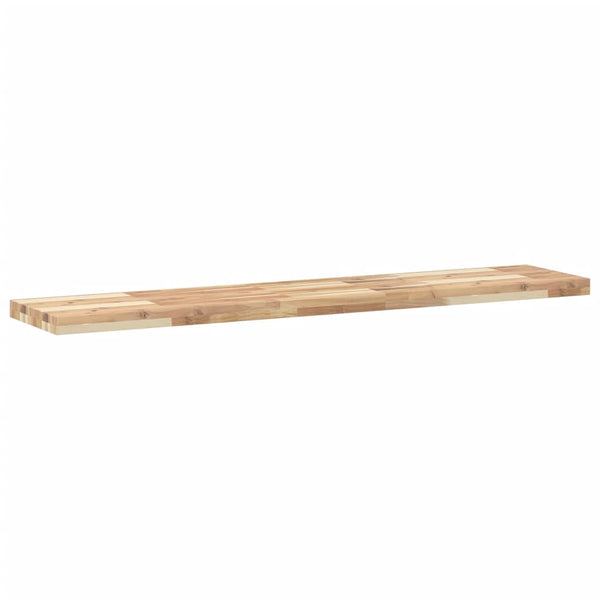 vidaXL Floating Shelf 120x30x4 cm Solid Acacia Wood Untreated
