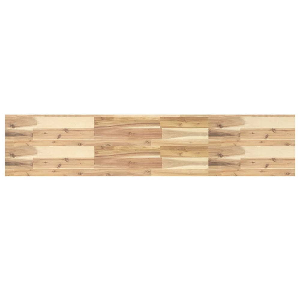 vidaXL Floating Wall Shelf 140x30x4 cm Solid Acacia Wood Untreated