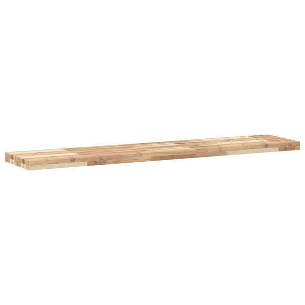 vidaXL Floating Wall Shelf 140x30x4 cm Solid Acacia Wood Untreated