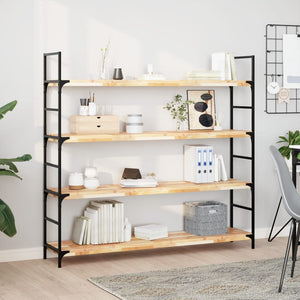 vidaXL Floating Wall Shelf 140x30x4 cm Solid Acacia Wood Untreated