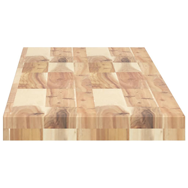 vidaXL Floating Shelves 2 pcs. 160x30x4 cm Solid Acacia Wood Untreated