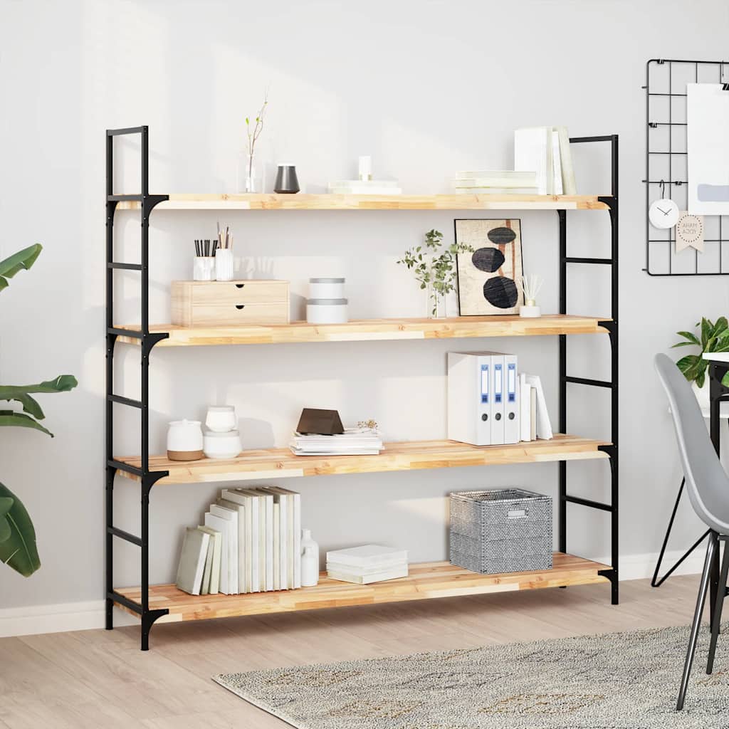 vidaXL Floating Shelves 2 pcs. 160x30x4 cm Solid Acacia Wood Untreated
