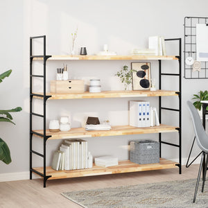 vidaXL Floating Wall Shelf 120x40x4 cm Solid Acacia Wood Untreated
