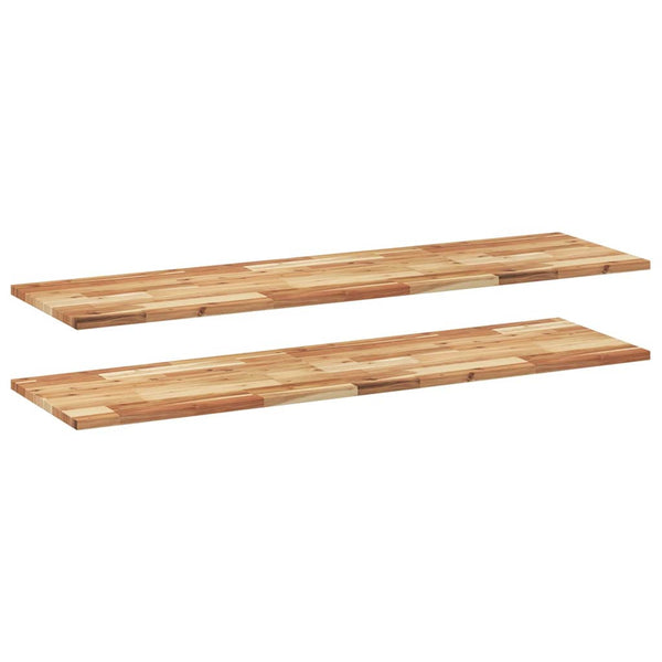 vidaXL Floating Shelves 2 pcs. 160x40x2 cm Solid Acacia Wood Oil-Treated