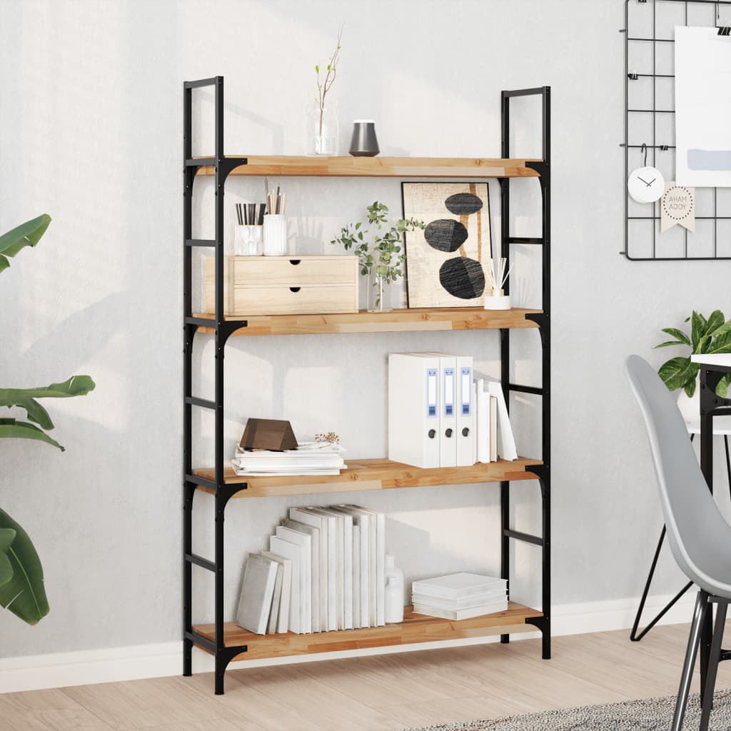 vidaXL Floating Shelf 100x20x4 cm Solid Acacia Wood Oil-Treated