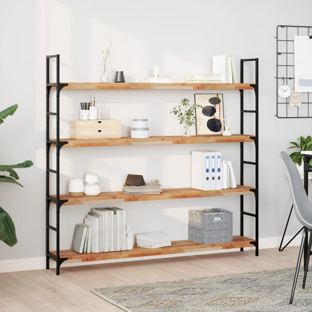 Massivholz Schweberegal Akazie 120 cm