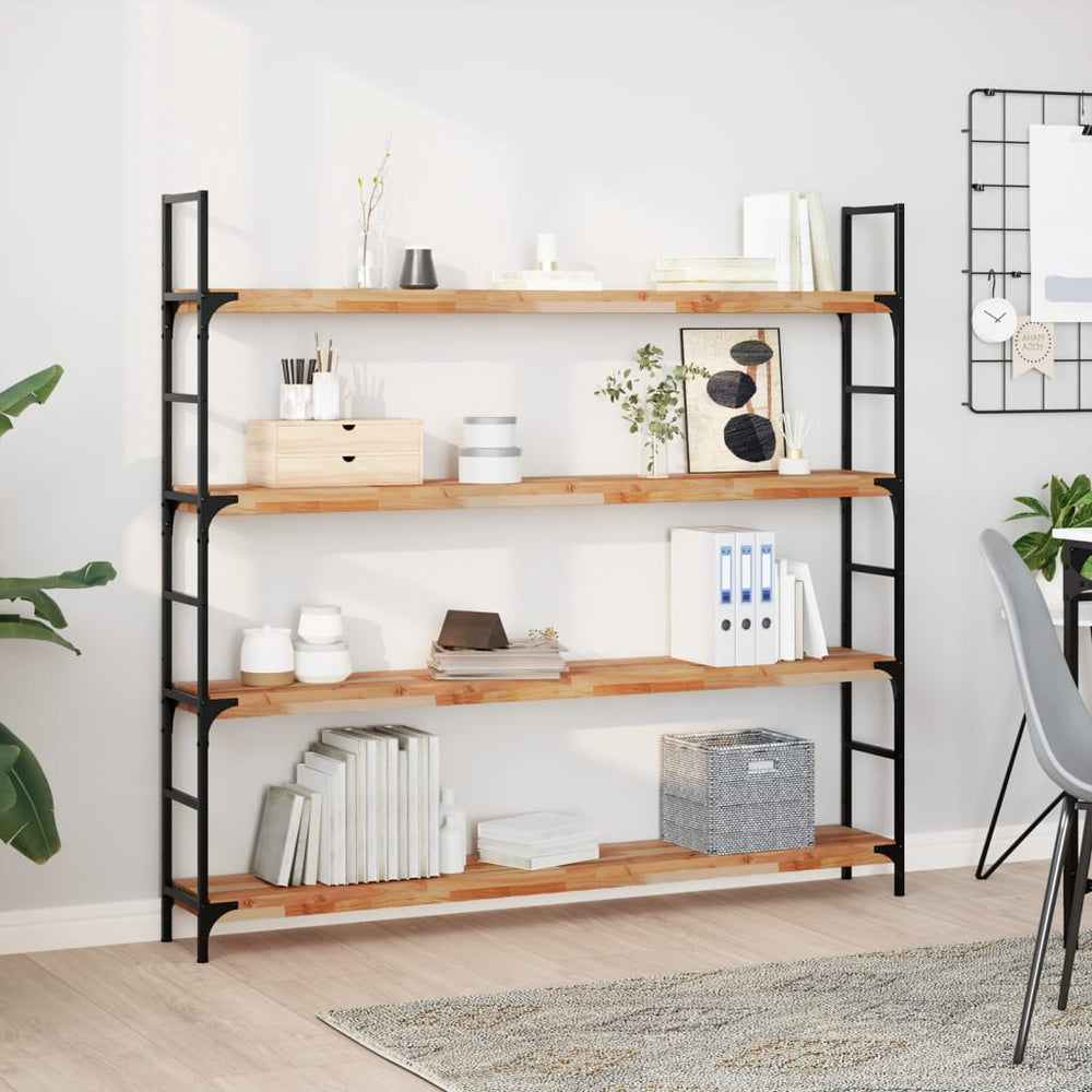 Akazie Schweberegale 120cm 2er Set
