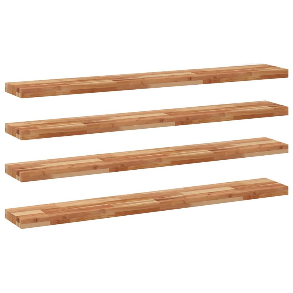 Akazie Schweberegale 120cm, 4er Set
