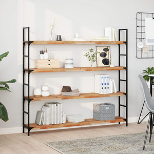 Akazie Schweberegale 120cm, 4er Set