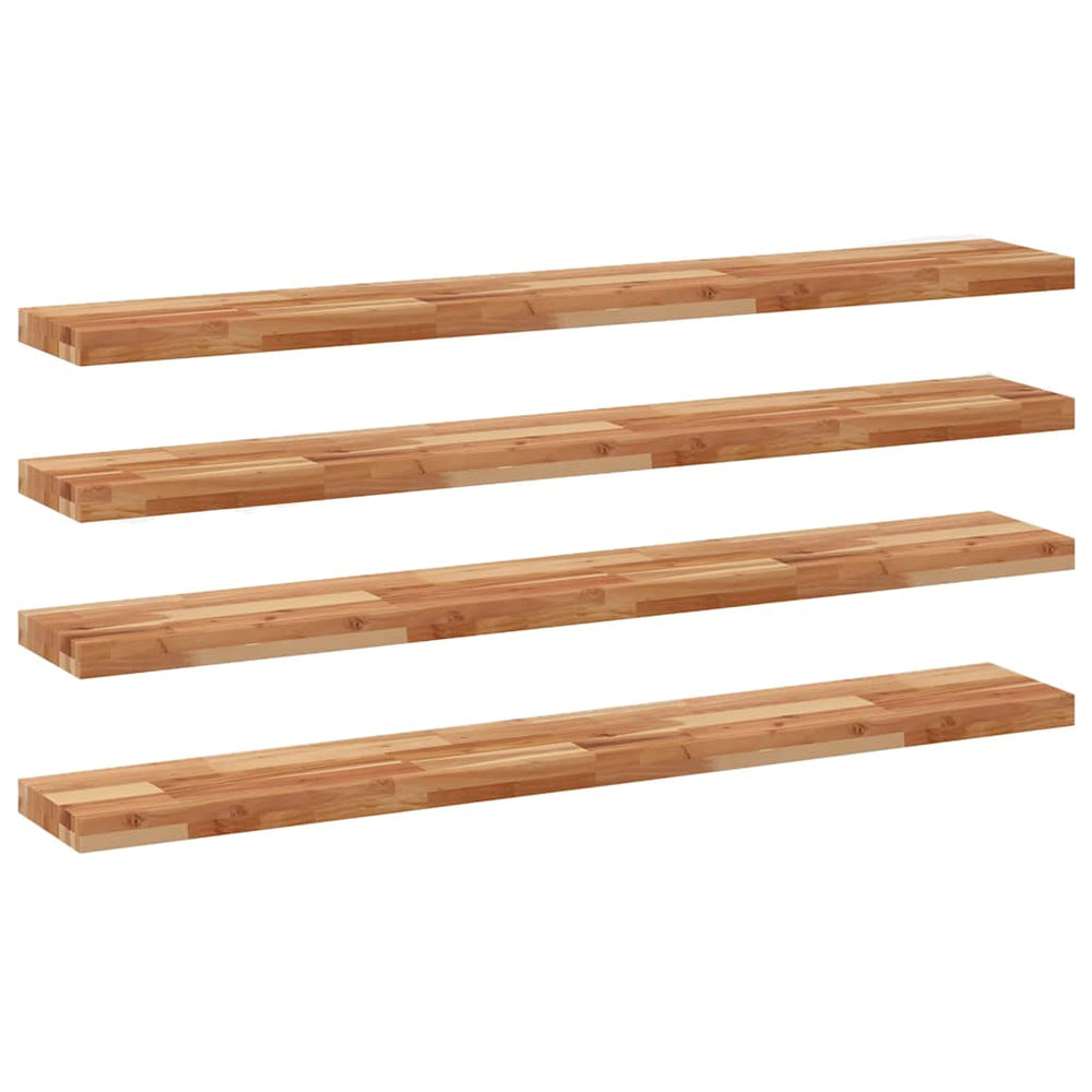 Schweberegale 160cm Akazie 4er Set