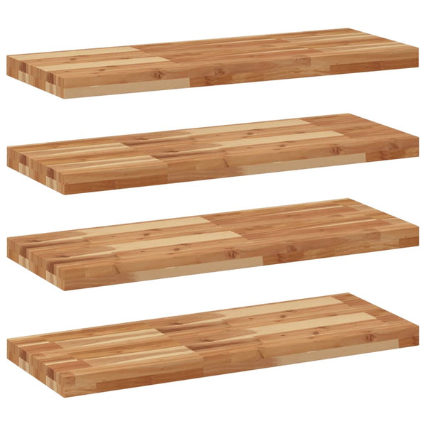 Akazie Schweberegale 80cm, 4er Set