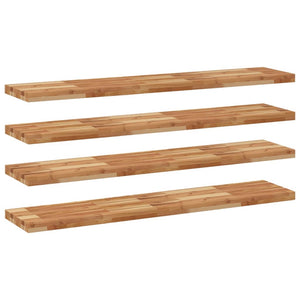 Akazie Schweberegale 160cm, 4er Set