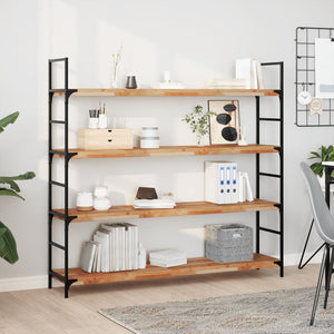 Akazie Schweberegale 160cm, 4er Set