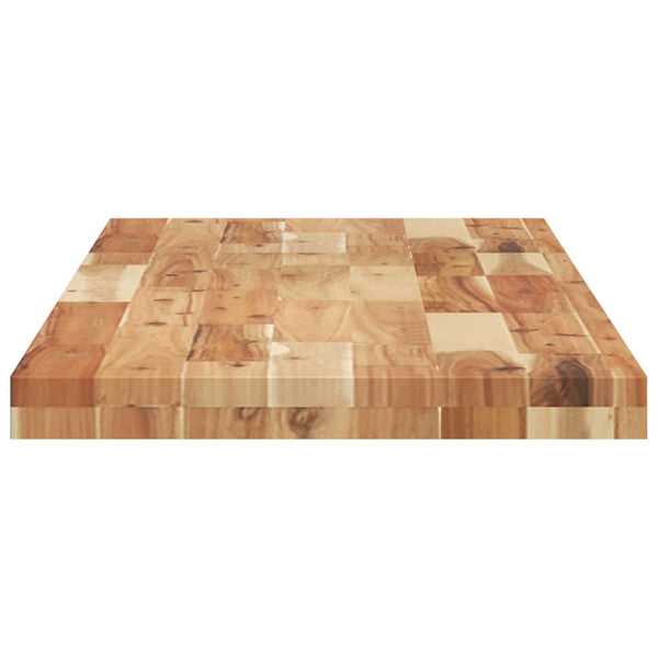 Akazie Massivholz Schweberegale 140 cm, 2er-Set