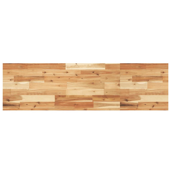 Akazie Massivholz Schweberegale 140 cm, 2er-Set