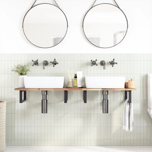 vidaXL Untreated Vanity Top 140x40x2 cm Solid Acacia Wood