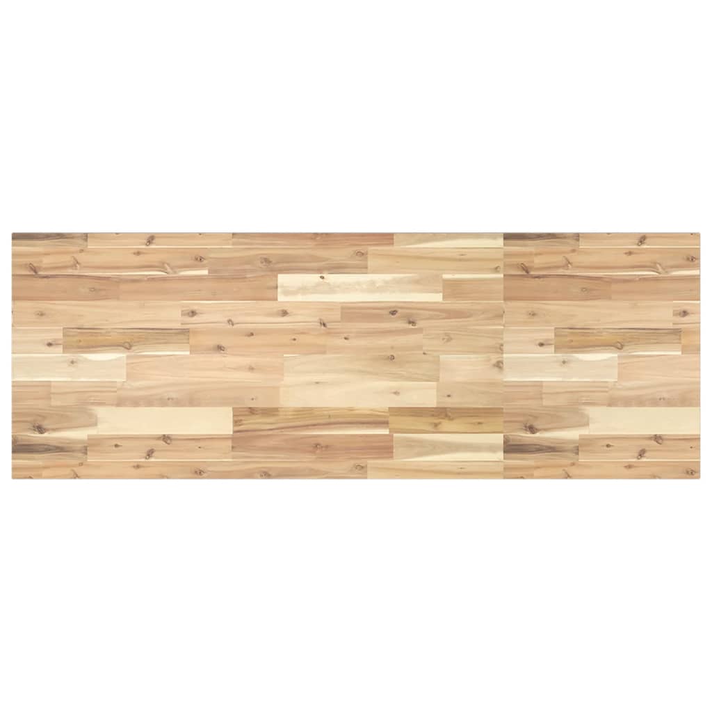vidaXL Untreated Sink Countertop 140x50x2 cm Solid Acacia Wood