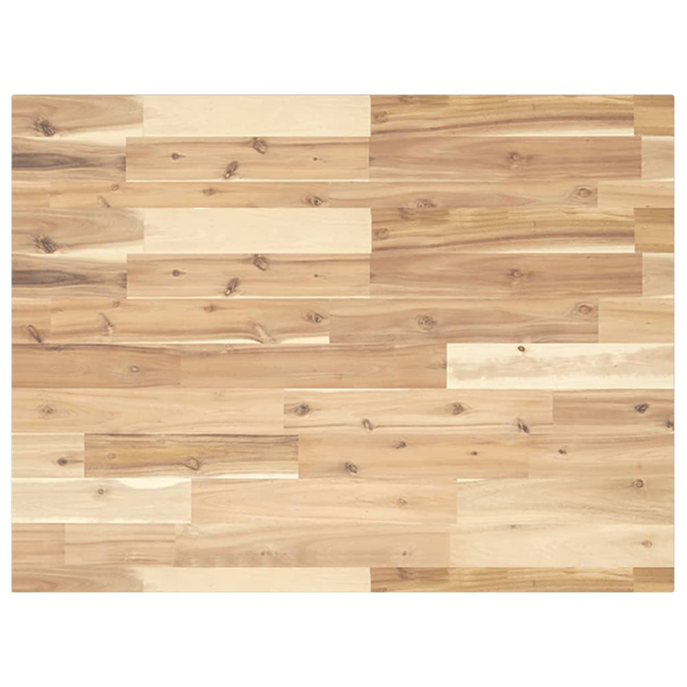 vidaXL Vanity Countertop Untreated 80x60x2 cm Solid Acacia Wood