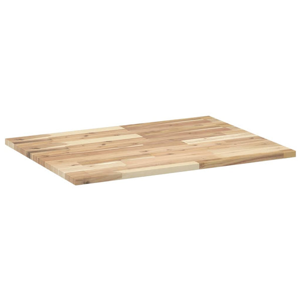 vidaXL Vanity Countertop Untreated 80x60x2 cm Solid Acacia Wood