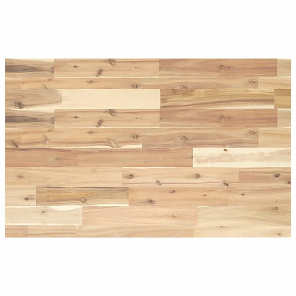 vidaXL Untreated Sink Countertop 80x50x4 cm Solid Acacia Wood