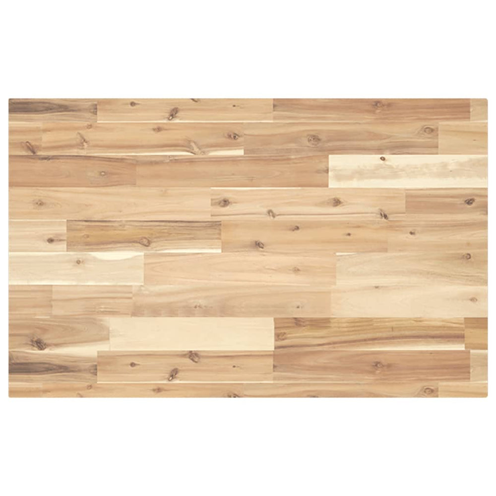 vidaXL Untreated Sink Countertop 120x50x4 cm Solid Acacia Wood