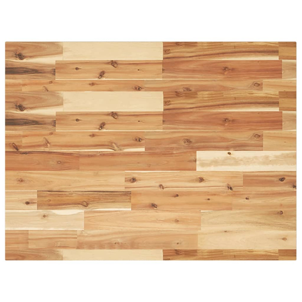 vidaXL Washbasin Countertop Oil Finish 80x60x2 cm Solid Acacia Wood