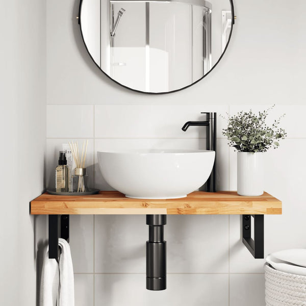 vidaXL Bathroom Countertop Oil-Coated 80x40x4 cm Solid Acacia Wood