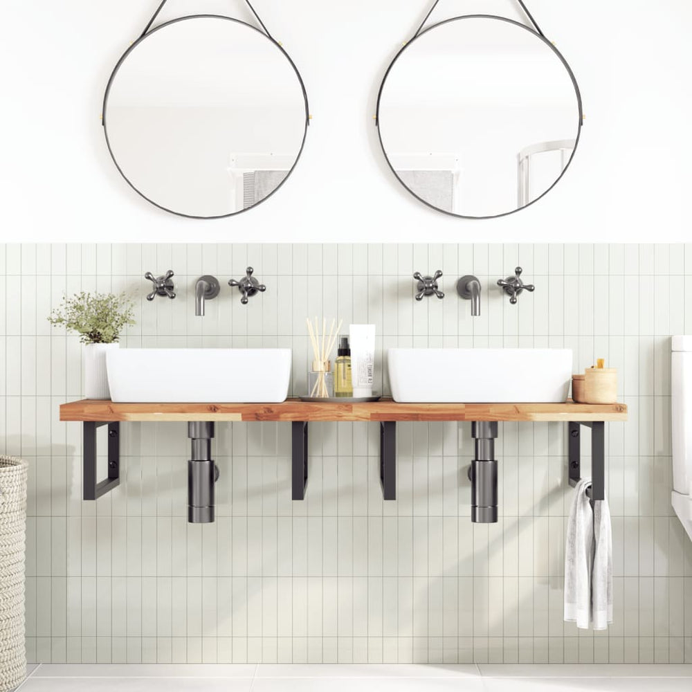 vidaXL Vanity Top Oiled 120x50x4 cm Solid Acacia Wood