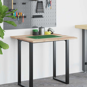 vidaXL Desk Top Untreated 100x60x2 cm Solid Acacia Wood