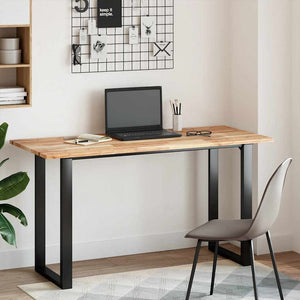 vidaXL Desk Top Untreated 120x60x2 cm Solid Acacia Wood