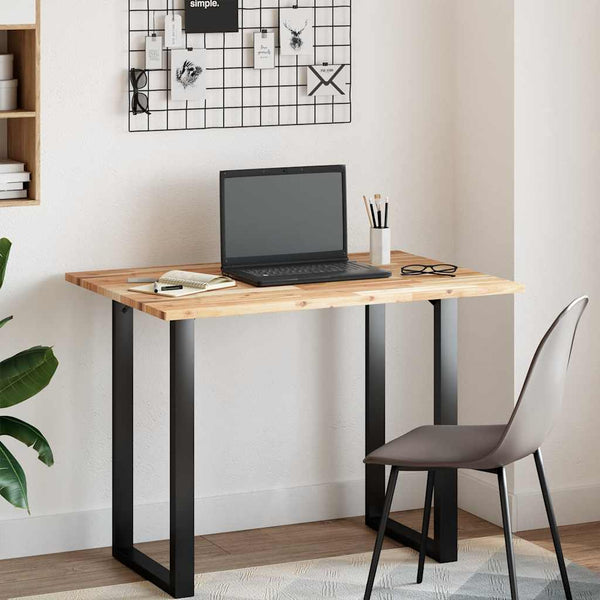vidaXL Desk Top Untreated 80x70x2 cm Solid Acacia Wood
