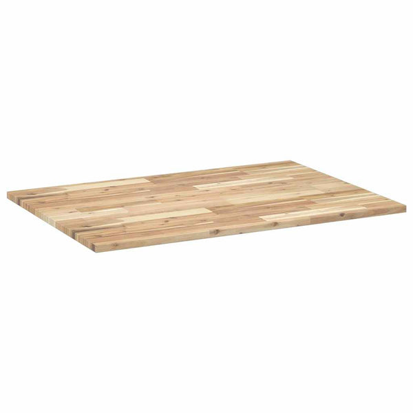 vidaXL Desk Top Untreated 80x70x2 cm Solid Acacia Wood