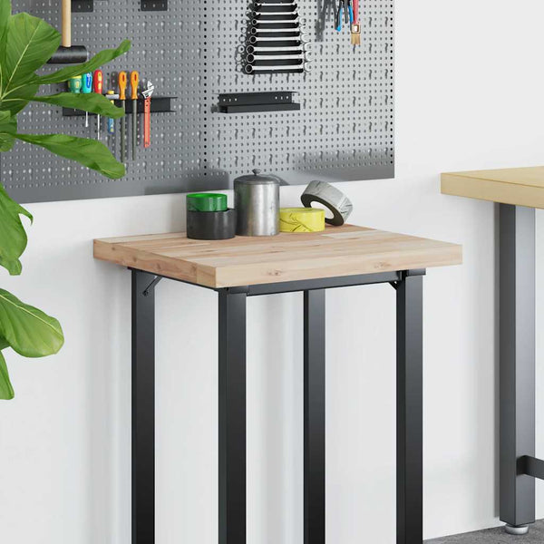 vidaXL Desk Top Untreated 80x50x4 cm Solid Acacia Wood