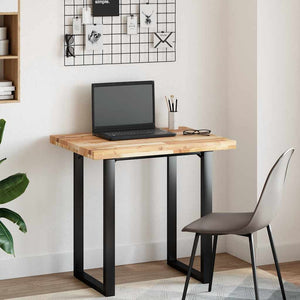 vidaXL Desk Top Untreated 80x60x4 cm Solid Acacia Wood