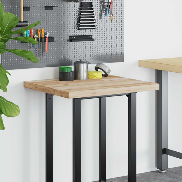 vidaXL Desk Top Untreated 80x60x4 cm Solid Acacia Wood