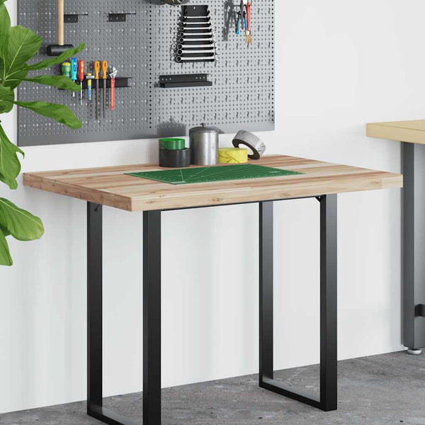 vidaXL Desk Top Untreated 80x70x4 cm Solid Acacia Wood