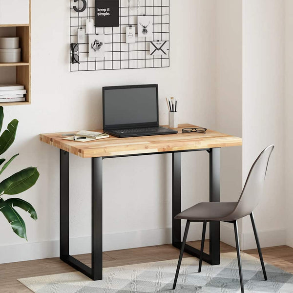 vidaXL Desk Top Untreated 100x70x4 cm Solid Acacia Wood
