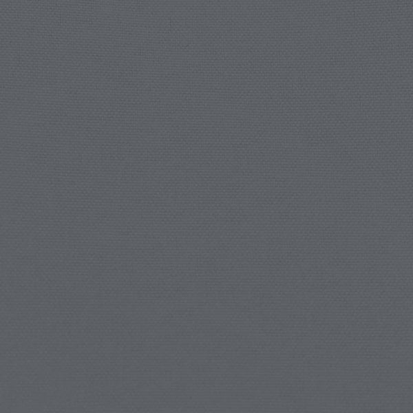 Gartenhocker Schwarz mit Kissen Aluminium