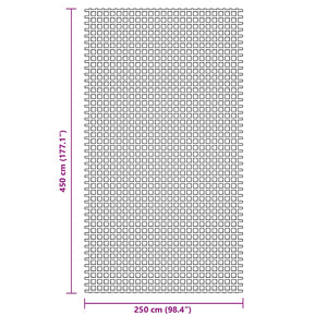 vidaXL Tent Carpet Blue 4.5x2.5 m