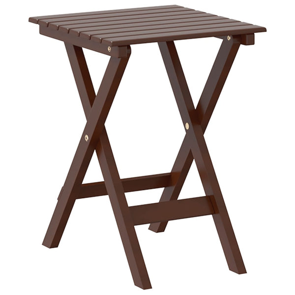 vidaXL Rocking Chair with Folding Table Brown Solid Poplar Wood