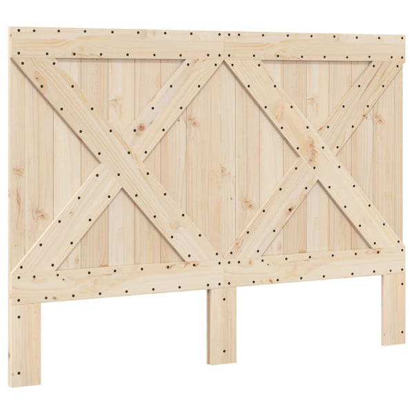 vidaXL Solid Pine Bed with Headboard 160x200 cm