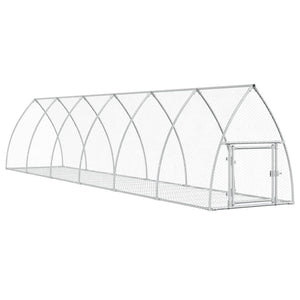 Hasenstall Silber Verzinkt 105x600x120 cm