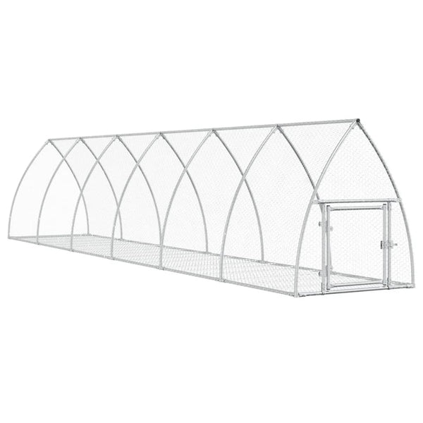 Hasenstall Silber Verzinkt 105x600x120 cm