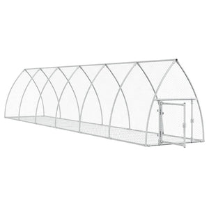 Hasenstall Silber Verzinkt 105x600x120 cm